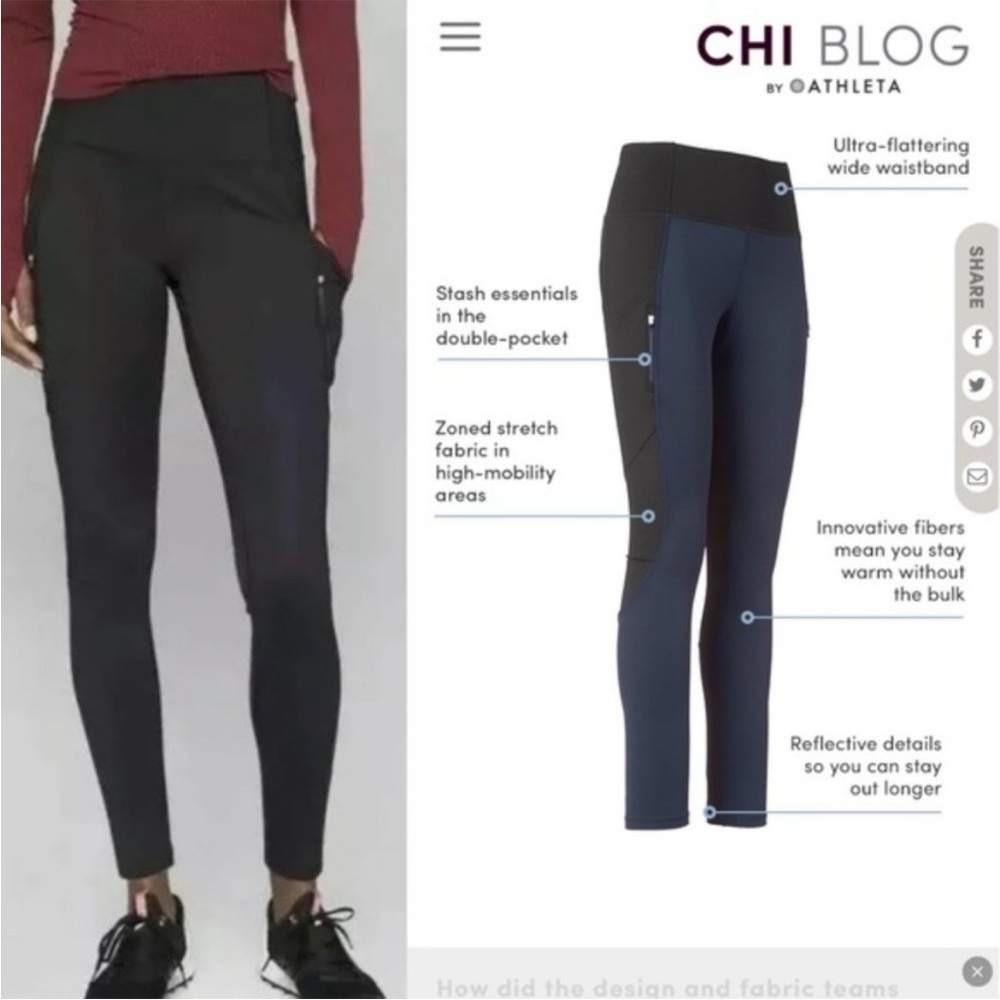 SOLD! Athleta High Traverse Tights Leggings - Picture 2 of 12